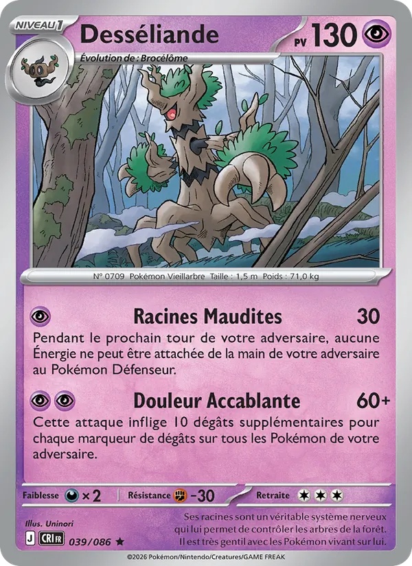 Desséliande 039/86 - Chaos Ascendant - Holo - Pokémon JCC