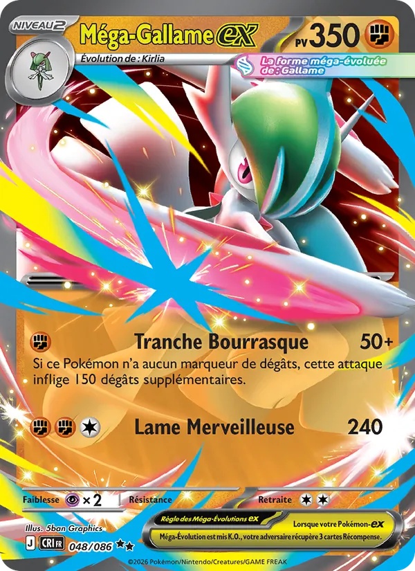 Méga-Gallame-ex 048/86 - Chaos Ascendant - Holo - Pokémon JCC
