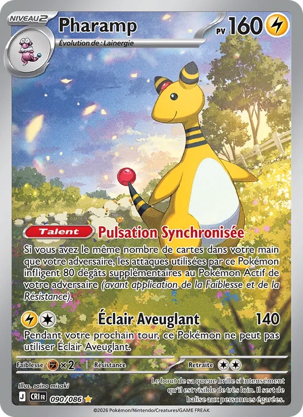 Pharamp 090/86 - Chaos Ascendant - Holo - Pokémon JCC