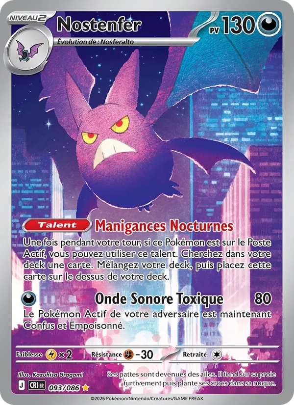 Nostenfer 093/86 - Chaos Ascendant - Holo - Pokémon JCC