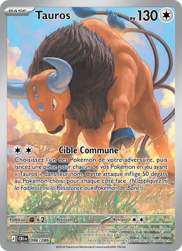 Tauros 096/86 - Chaos Ascendant - Holo - Pokémon JCC