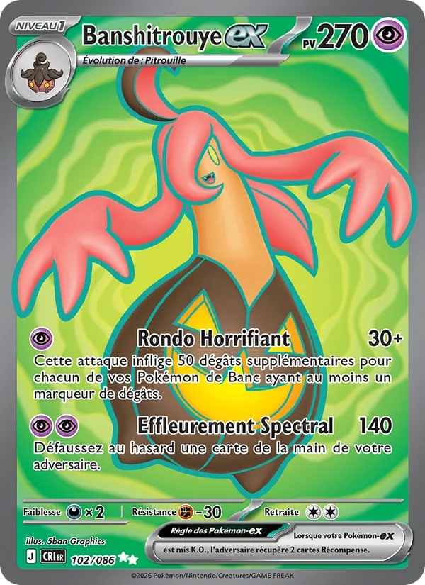 Banshitrouye-ex 102/86 - Chaos Ascendant - Holo - Pokémon JCC