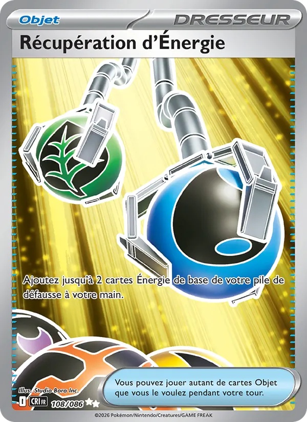 Récupération d'Énergie 108/86 - Chaos Ascendant - Holo - Pokémon JCC