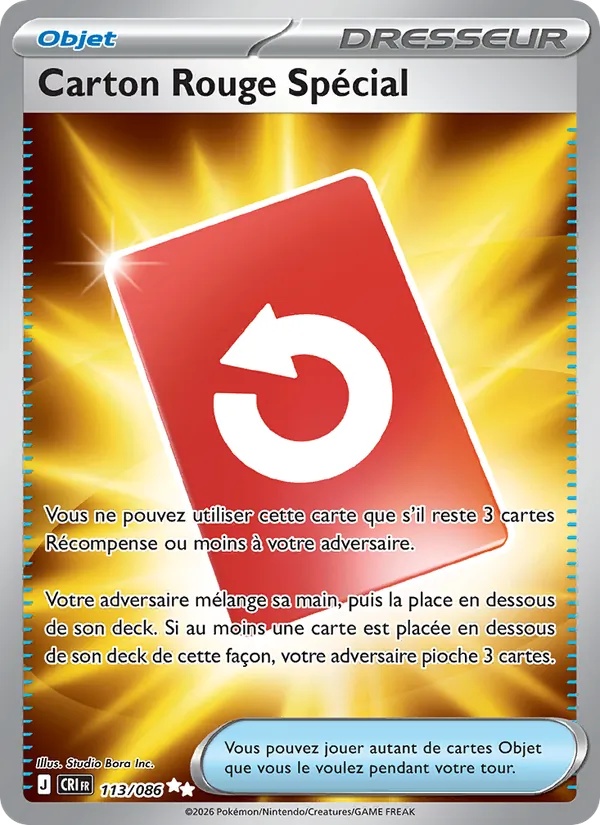 Carton Rouge Spécial 113/86 - Chaos Ascendant - Holo - Pokémon JCC