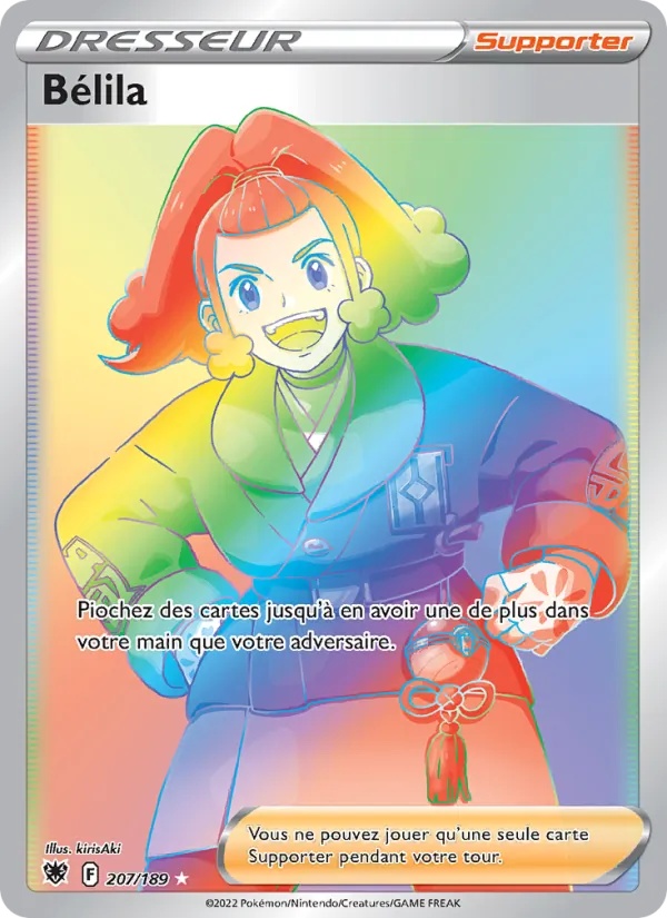 Bélila 207/189 - Astres Radieux - Holo Rainbow - Pokémon JCC