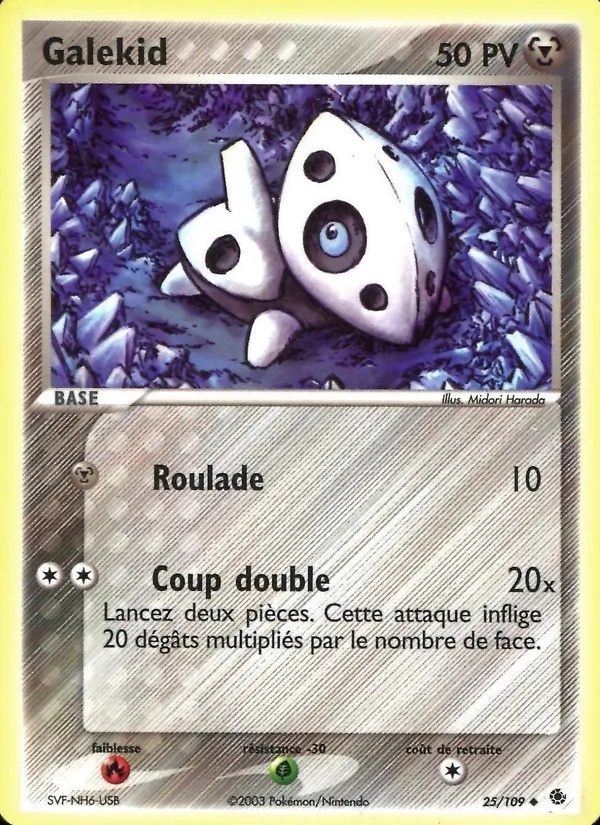 Galekid 25/109 - EX Rubis & Saphir - Pokémon JCC