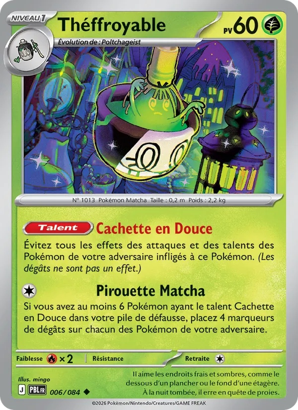 Théffroyable 006/84 - Nuit Noire - Reverse - Pokémon JCC