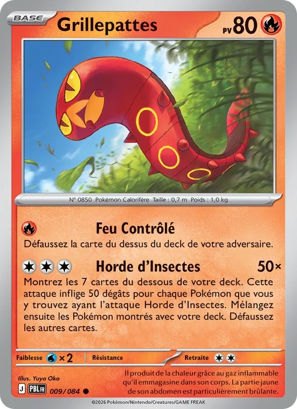 Grillepattes 009/84 - Nuit Noire - Pokémon JCC