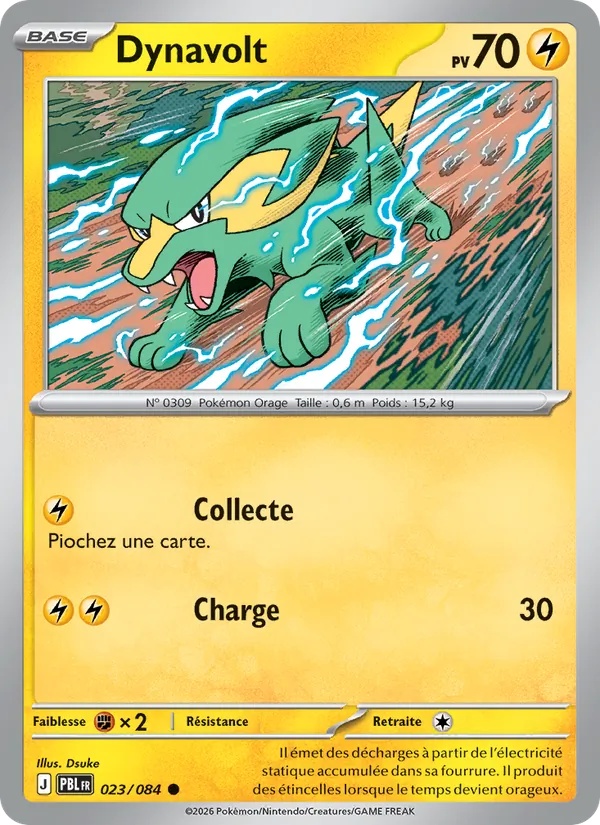 Dynavolt 023/84 - Nuit Noire - Reverse - Pokémon JCC