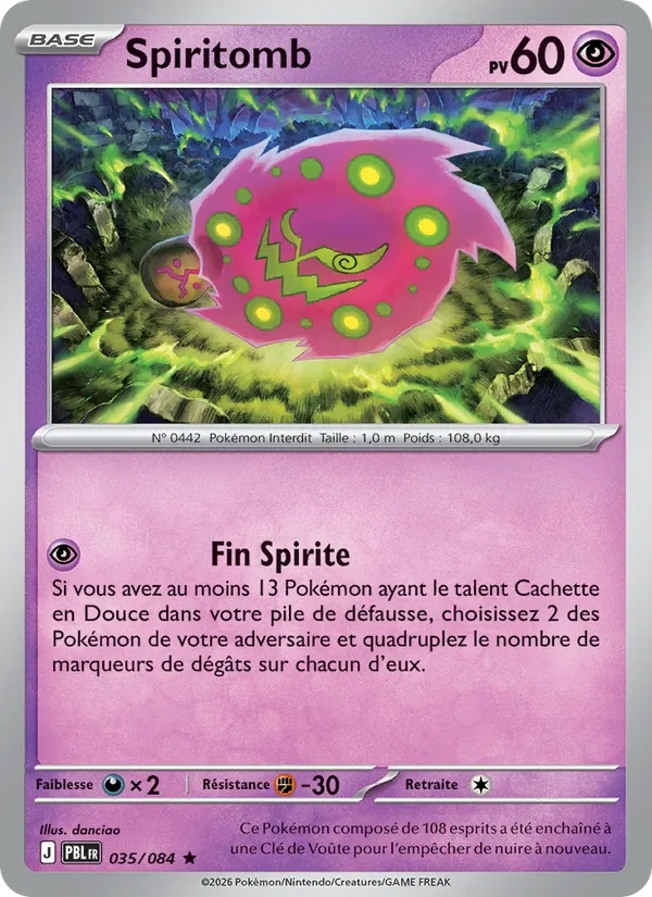 Spiritomb 035/84 - Nuit Noire - Pokémon JCC
