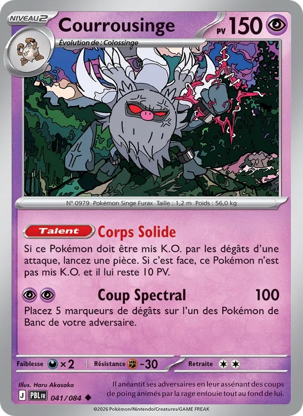 Courrousinge 041/84 - Nuit Noire - Pokémon JCC
