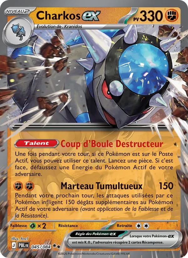 Charkos-ex 045/84 - Nuit Noire - Holo - Pokémon JCC