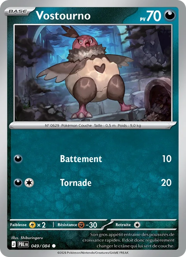 Vostourno 049/84 - Nuit Noire - Pokémon JCC