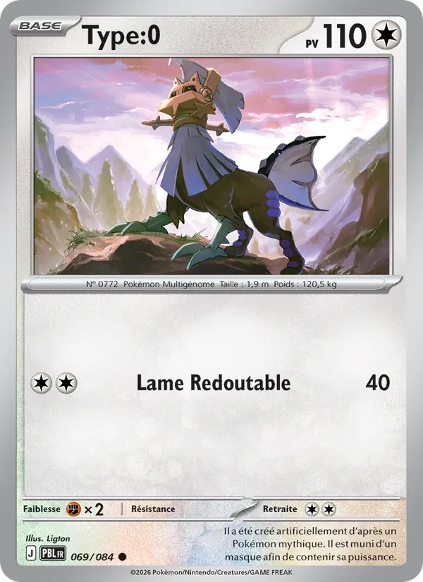 Type:0 069/84 - Nuit Noire - Reverse - Pokémon JCC