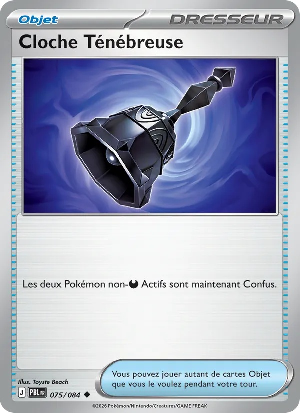 Cloche Ténébreuse 075/84 - Nuit Noire - Reverse - Pokémon JCC