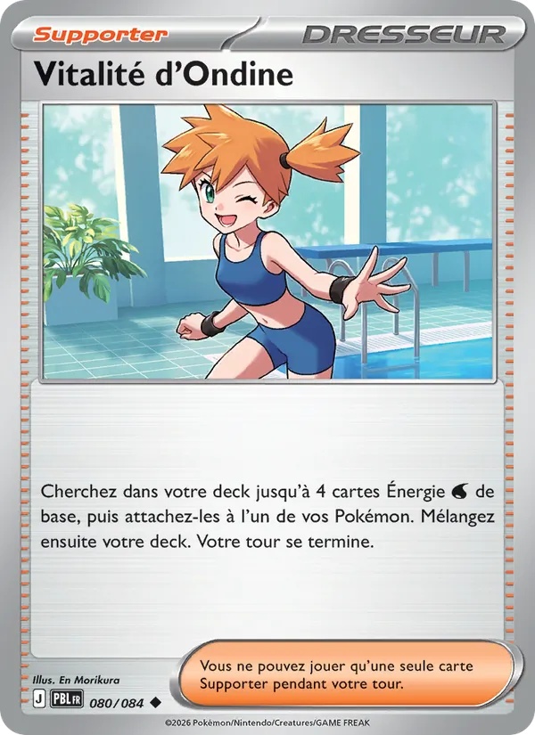 Vitalité d'Ondine 080/84 - Nuit Noire - Reverse - Pokémon JCC