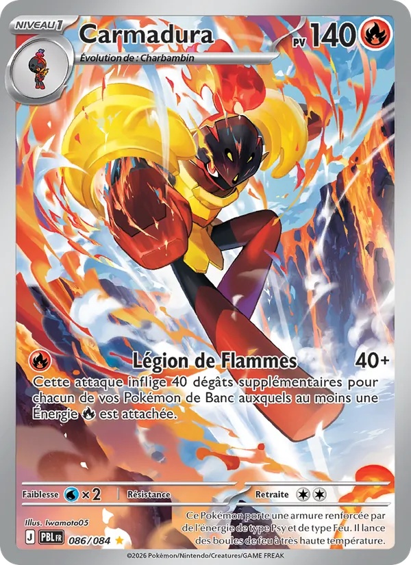 Carmadura 086/84 - Nuit Noire - Holo - Pokémon JCC