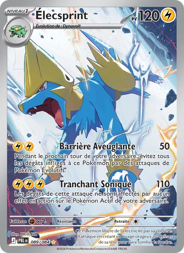 Élecsprint 089/84 - Nuit Noire - Holo - Pokémon JCC