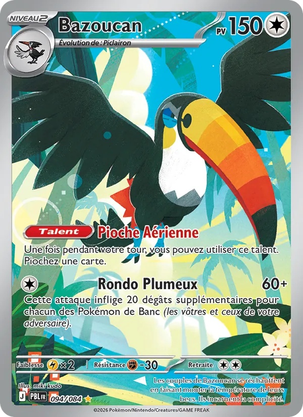 Bazoucan 094/84 - Nuit Noire - Holo - Pokémon JCC