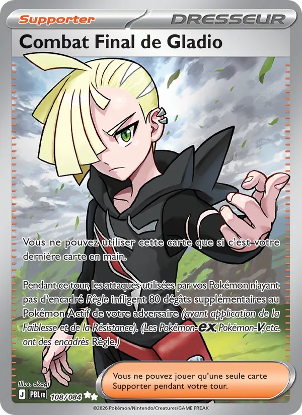 Combat Final de Gladio 108/84 - Nuit Noire - Holo - Pokémon JCC