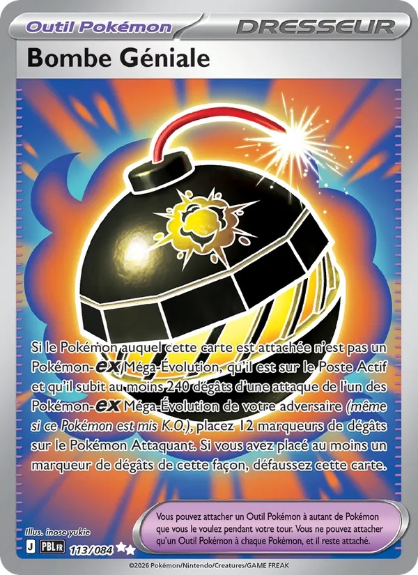 Bombe Géniale 113/84 - Nuit Noire - Holo - Pokémon JCC
