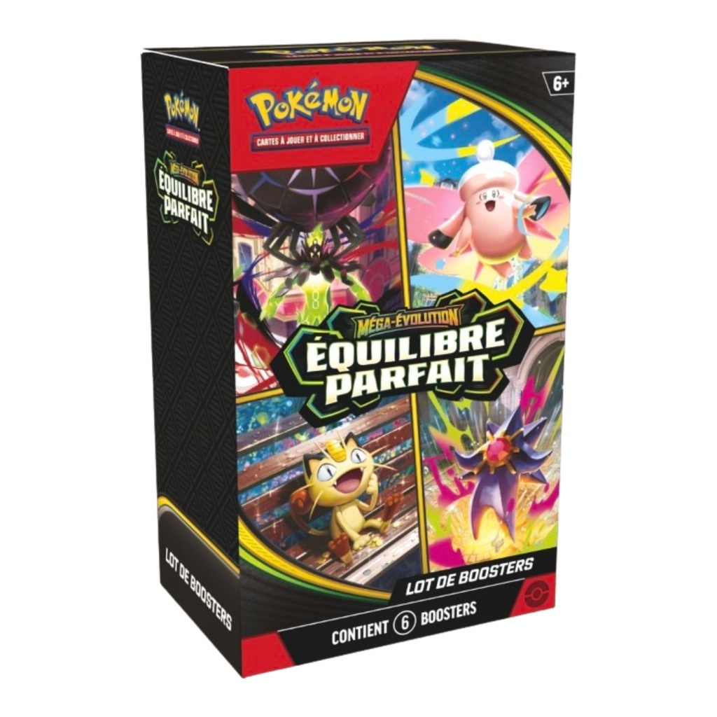 Bundle 6 boosters Pokemon - ME03 - Méga-Évolution - Équilibre Parfait