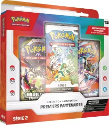 Pokémon Coffret - 3 boosters Collection Illustration Premiers Partenaires - Série 2
