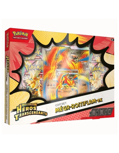 Pokémon Coffret - 4 boosters ME2.5 - Méga-Roitiflam ex