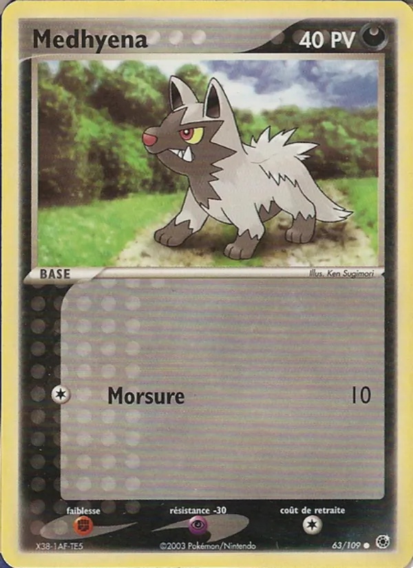 Medhyena 63/109 - EX Rubis & Saphir - Pokémon JCC