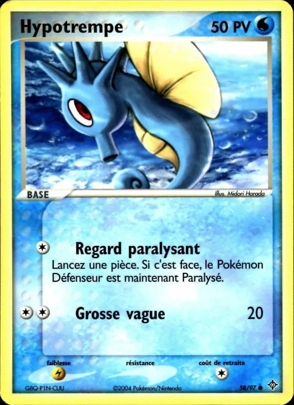 Hypotrempe 58/97 - EX Dragon - Reverse - Pokémon JCC