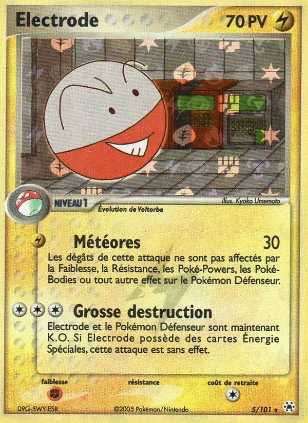 Électrode 5/101 - EX Légendes Oubliées - Reverse Énergie - Pokémon JCC
