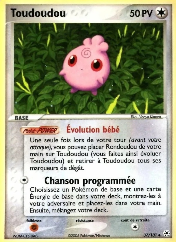 Toudoudou 37/101 - EX Légendes Oubliées - Reverse - Pokémon JCC
