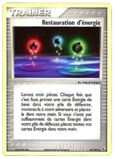 Restauration d'énergie 81/109
