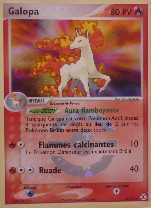 Galopa 13/112 - EX Rouge Feu & Vert Feuille - Reverse - Pokémon JCC