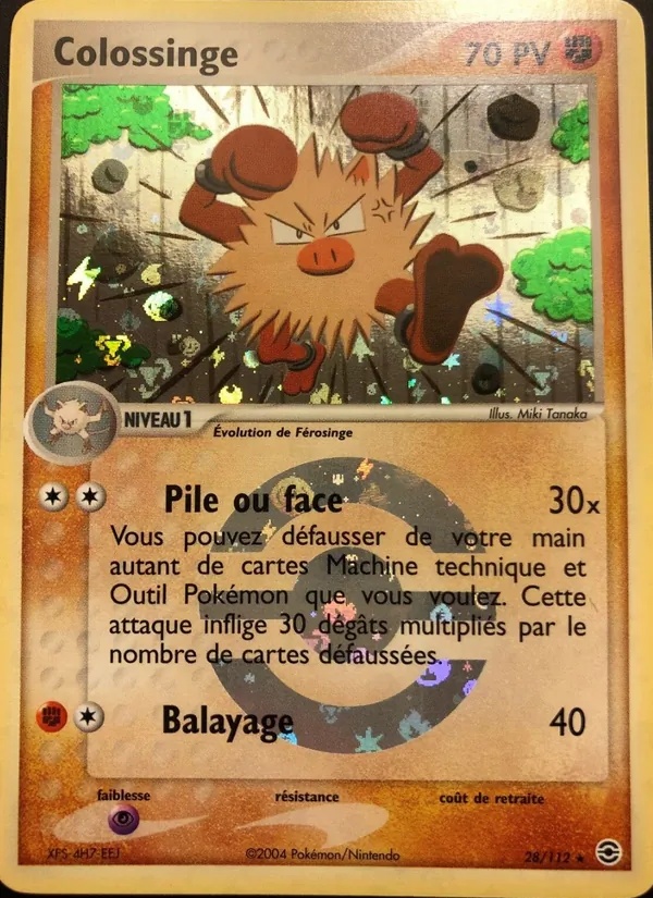 Colossinge 28/112 - EX Rouge Feu & Vert Feuille - Reverse - Pokémon JCC