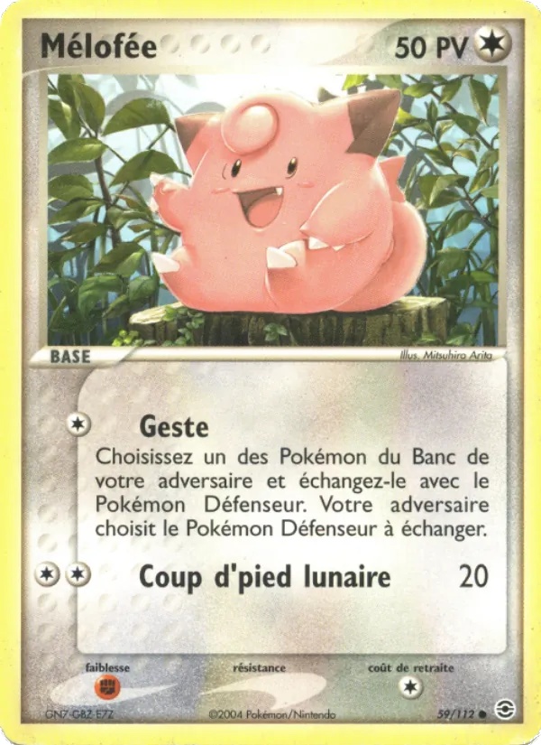 Mélofée 59/112 - EX Rouge Feu & Vert Feuille - Reverse - Pokémon JCC