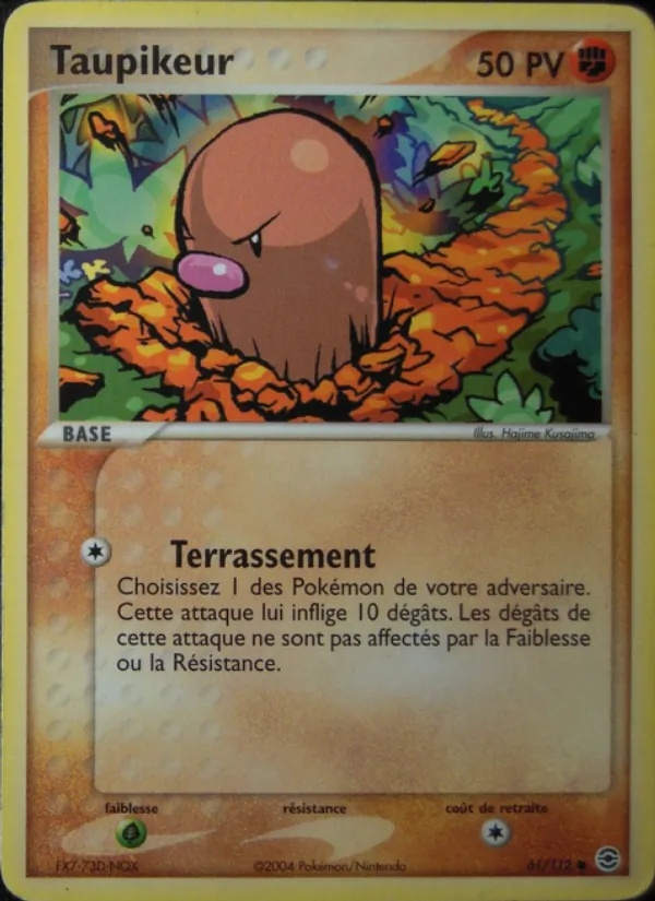 Taupikeur 61/112 - EX Rouge Feu & Vert Feuille - Reverse - Pokémon JCC