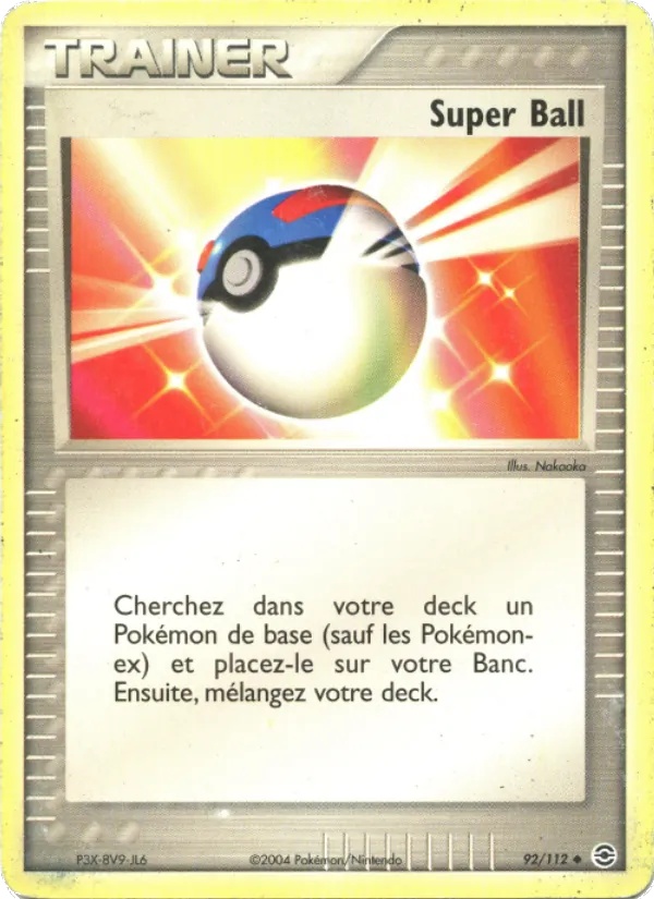Super Ball 92/112 - EX Rouge Feu & Vert Feuille - Reverse - Pokémon JCC