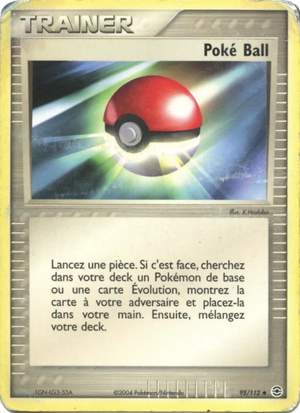 Poké Ball 95/112 - EX Rouge Feu & Vert Feuille - Reverse - Pokémon JCC