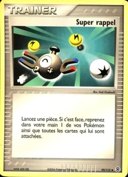 Super rappel 99/112 - EX Rouge Feu & Vert Feuille - Reverse - Pokémon JCC