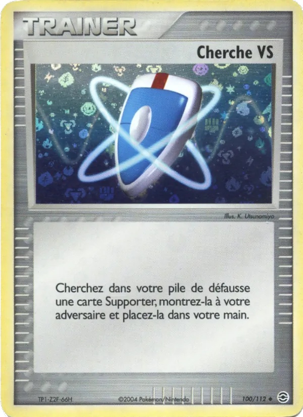 Cherche VS 100/112 - EX Rouge Feu & Vert Feuille - Reverse Énergie - Pokémon JCC