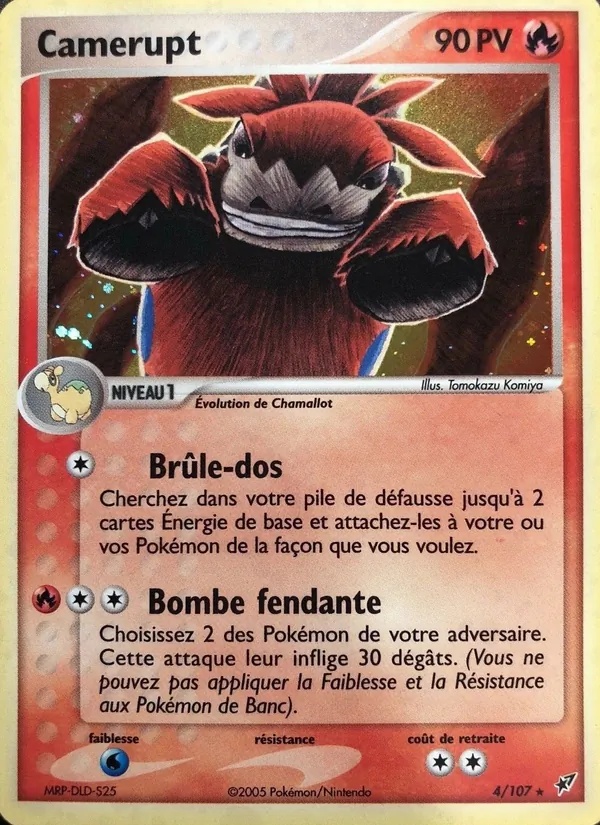 Camérupt 4/107 - EX Deoxys - Reverse Logo de la série - Pokémon JCC