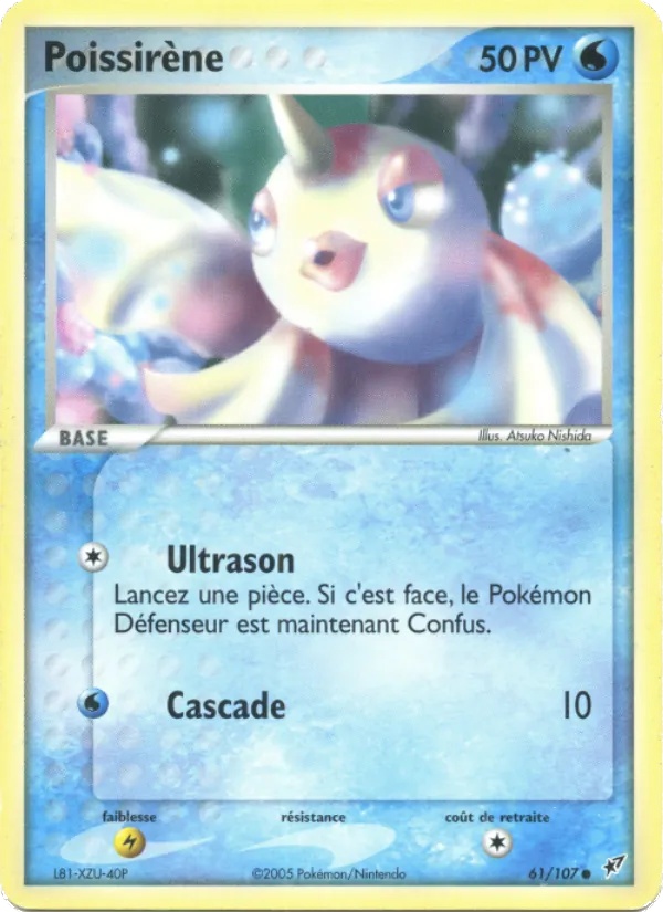 Poissirène 61/107 - EX Deoxys - Reverse Logo de la série - Pokémon JCC