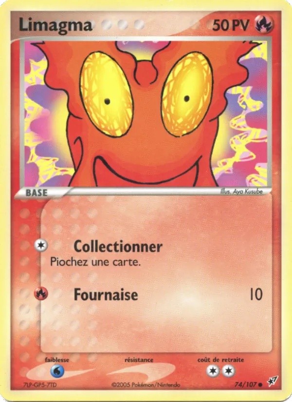 Limagma 74/107 - EX Deoxys - Reverse Logo de la série - Pokémon JCC
