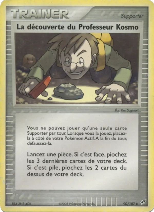 La découverte du Professeur Kosmo 90/107 - EX Deoxys - Reverse Logo de la série - Pokémon JCC
