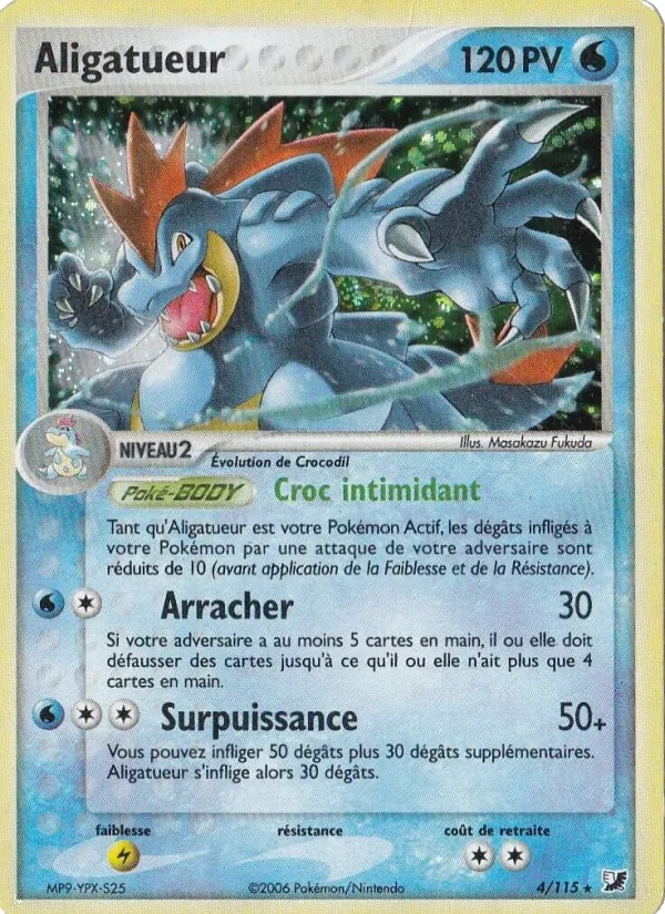 Aligatueur 4/115 - EX Forces Cachées - Pokémon JCC