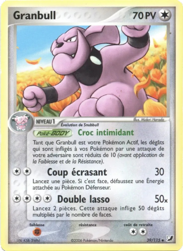 Granbull 39/115 - EX Forces Cachées - Pokémon JCC