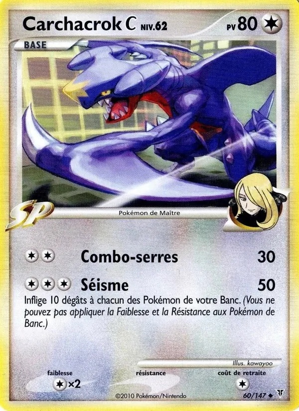 Carchacrok C 60/147 - Vainqueurs Suprêmes - League - Pokémon JCC