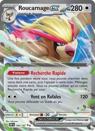 Roucarnage-ex 164/197 - Flammes Obsidiennes - Holo asia-promo - Pokémon JCC