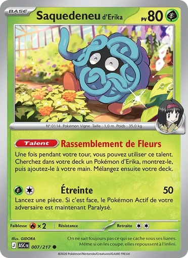 Saquedeneu d'Erika 007/217 Holo